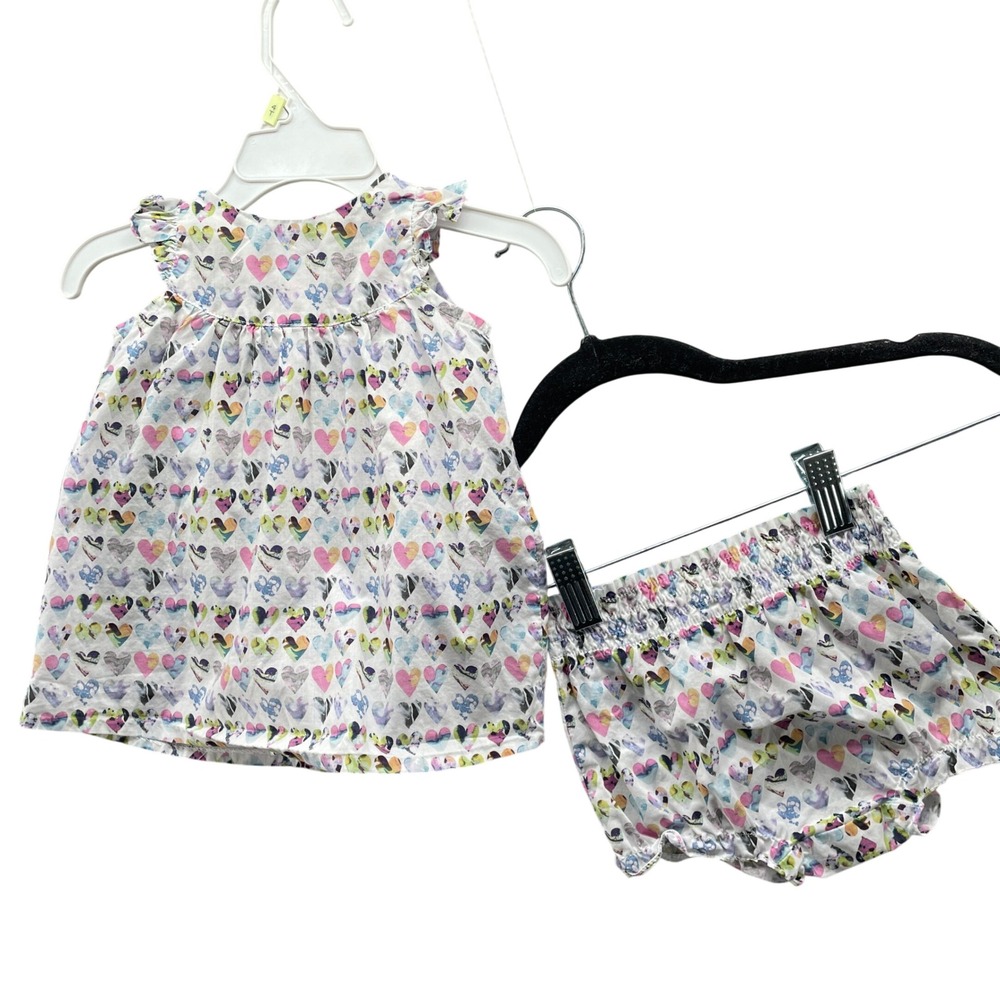 Fleurisse Liberty of London Baby Girls 6-9M 2 Pc Bloomer Outfit Set Summer